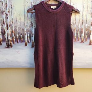 Aritzia Wilfred burgundy knit vest / xs